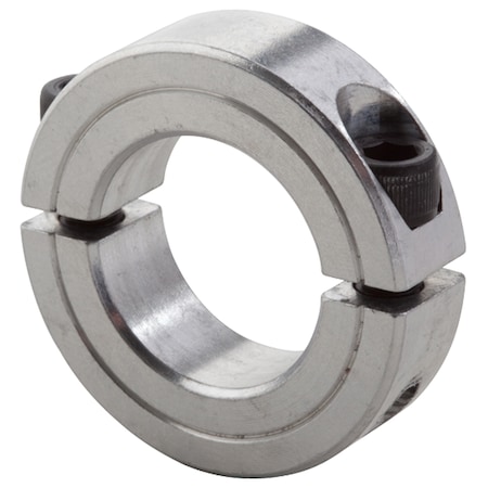 CLIMAX METAL PRODUCTS 13/16" ID 2Pc Clamp Collar, Al 2C-081-A